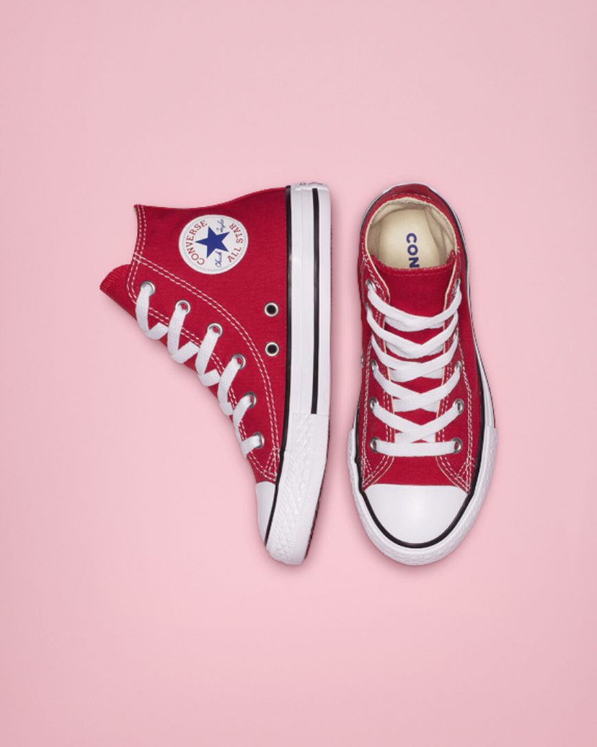 Tenisi Inalti Baieti Converse Chuck Taylor All Star Clasici Rosii | RO 0WZXA914